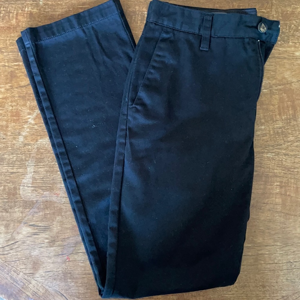 NWOT Volcom Black Chinos